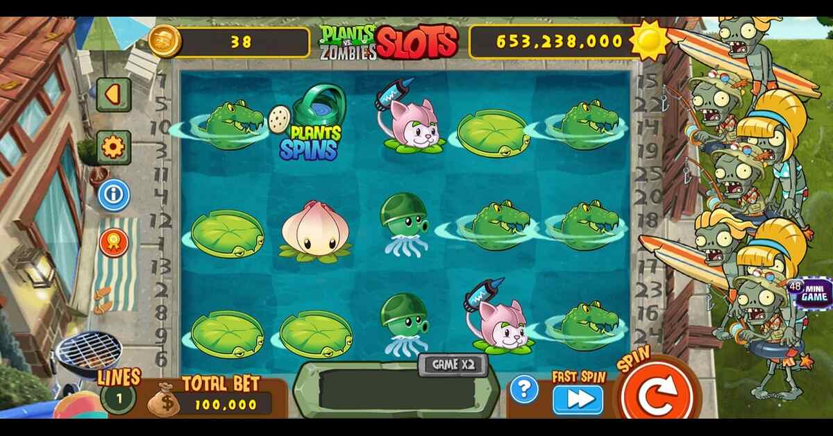 Mê mẫn Quay hũ slot Zombies Plants tại 789Club Online